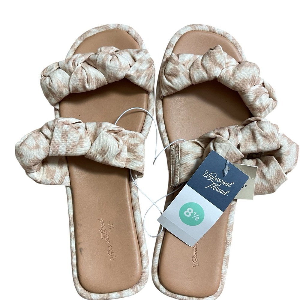 Universal Thread Tan Sandals Comfortable Slide